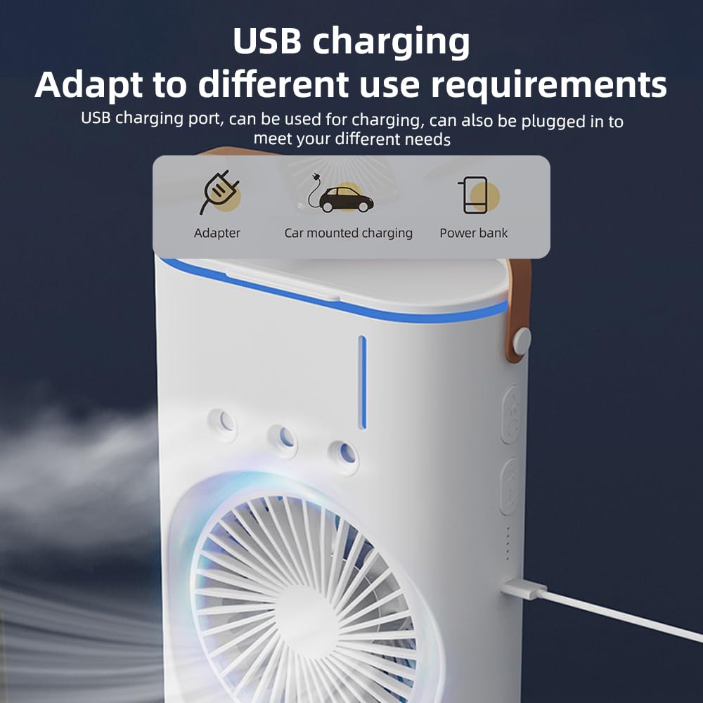 AeroMist Pro™ – 3-in-1 Smart Cooling Fan